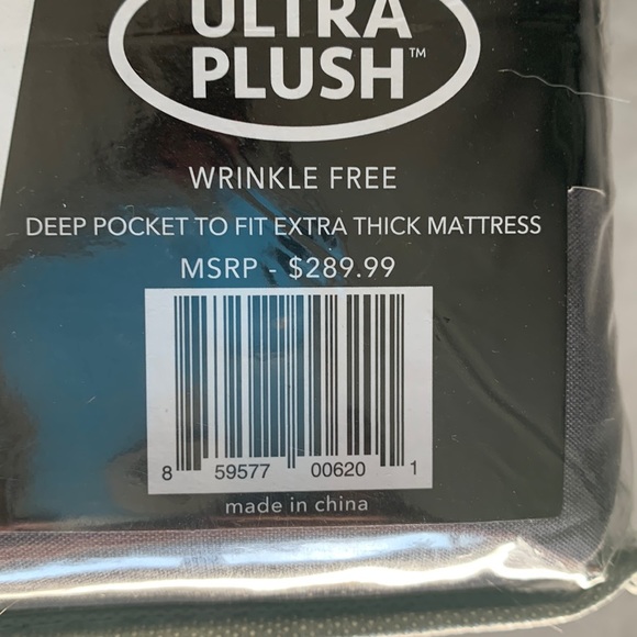 COPY - NWT Organic Aloe Vera Bamboo Essence Queen size sheet navy - Picture 4 of 4